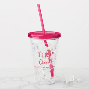 Vaso Acrílico Equipo de 'Me Caso' Despedida de Soltera