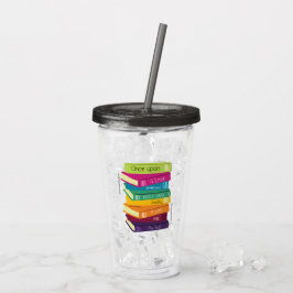 Vaso Acrílico Érase Una Vez Alguien Amaba Los Libros