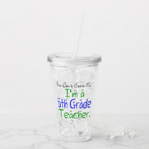Vaso Acrílico Es gracioso que no me asustes, soy un profesor de