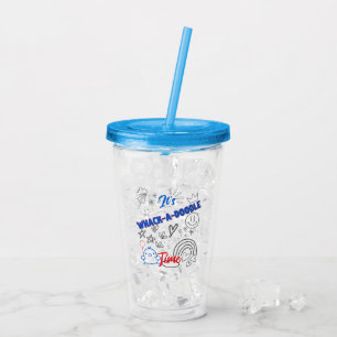 Vaso Acrílico Es un doodle time.w