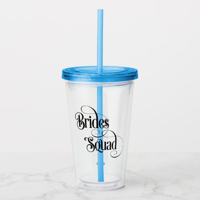 Vaso Acrílico Escuadrón de novias (Anverso)