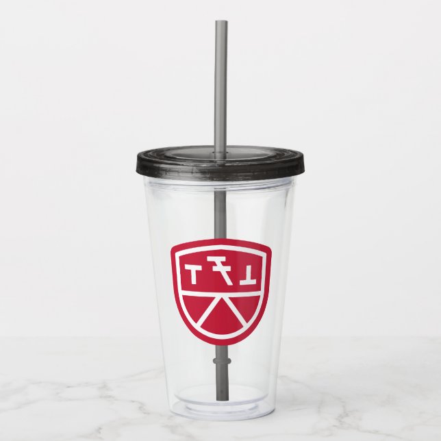 Vaso Acrílico Escudo de Phi Sigma Kappa (Anverso)