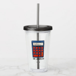 Vaso Acrílico Escuela de Cálculo Math Teacher Education Classroo