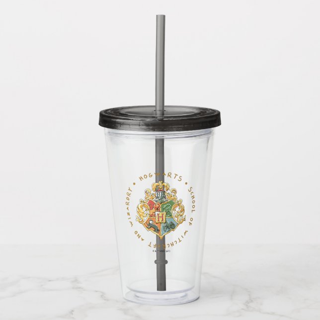 Vaso Acrílico Escuela de Magia y Hechicería HOGWARTS™ (Anverso)