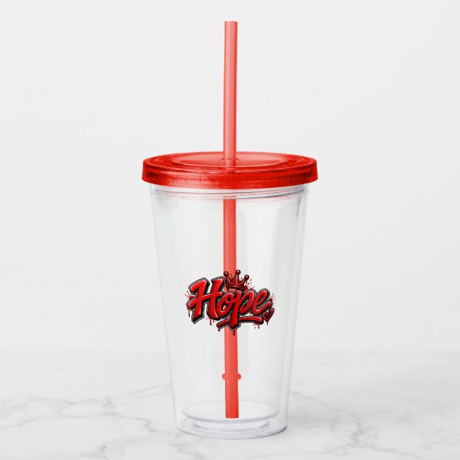 Vaso Acrílico Esperanza (Anverso)