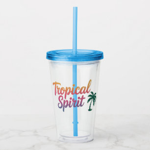 Vaso Acrílico Espíritu tropical