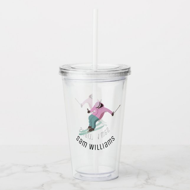 Vaso Acrílico Esquí (Anverso)