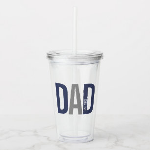 Vaso Acrílico Establecimiento de un padre moderno con personalid
