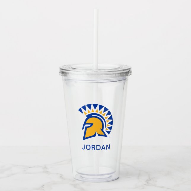 Vaso Acrílico Estado Spartans de San Jose (Anverso)