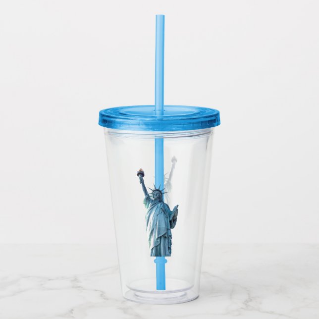 Vaso Acrílico Estatua de la libertad (Anverso)