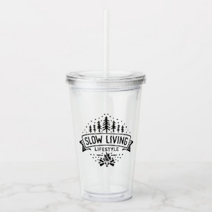 Vaso Acrílico Estilo de vida lento