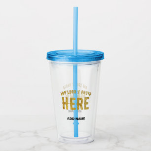 VASO ACRÍLICO ESTILOSO MODERNO PERSONALIZABLE CLARO VERIFICADO D