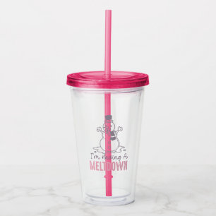Vaso Acrílico Estoy teniendo un colapso - Gracioso diseño de Sno