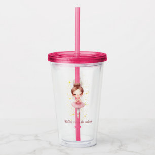 Vaso Acrílico Estrella de ballet