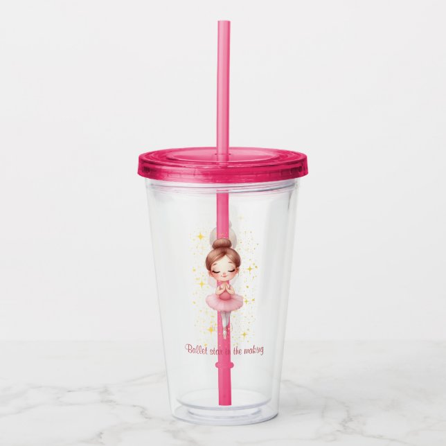 Vaso Acrílico Estrella de ballet (Anverso)