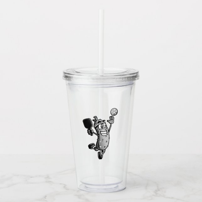 Vaso Acrílico Estrella de Pickleball (Anverso)
