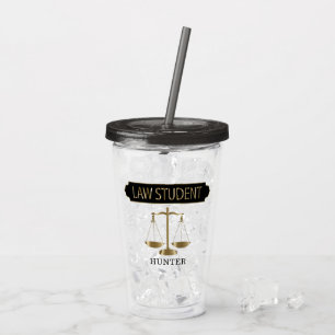 Vaso Acrílico Estudiante de Derecho - Personalizar