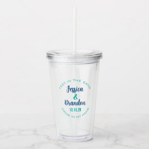 Vaso Acrílico Etiqueta de boda 30507