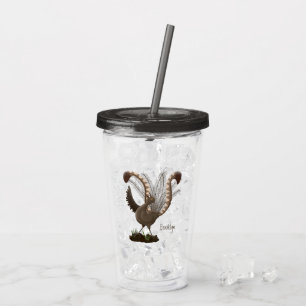 Vaso Acrílico Excelente ilustracion de personalizado de lyrebird