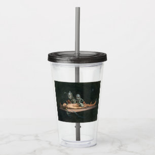Vaso Acrílico Experiencia cercana a la muerte viendo malvados es