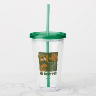 Vaso Acrílico Ey gráfico cuadrado tribal de Scooby-Doo