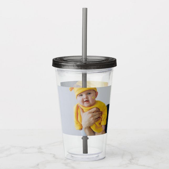 Vaso Acrílico Fácil de hacer su propio personal personalizado po (Anverso)