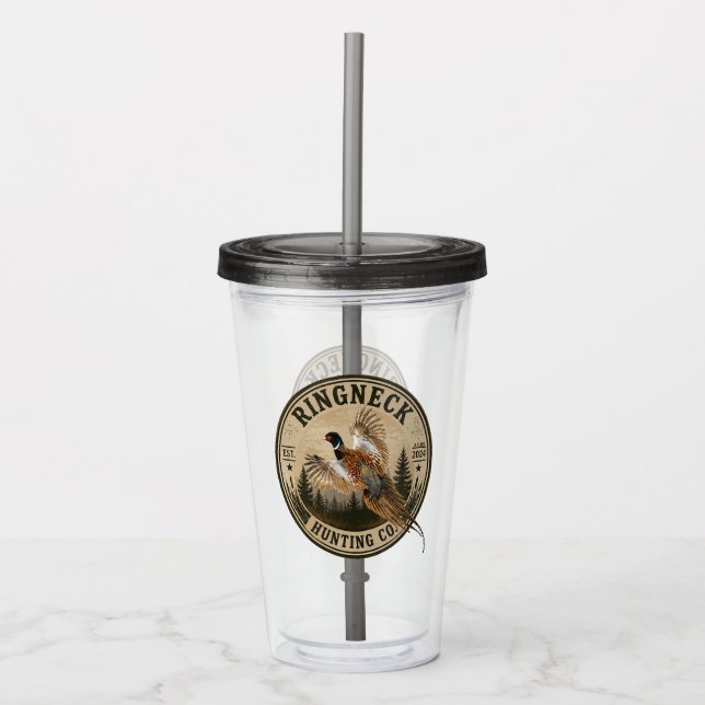 Vaso Acrílico Faisán  (Anverso)