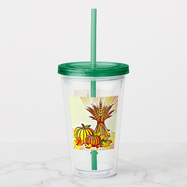 Vaso Acrílico Fall Bounty (Anverso)