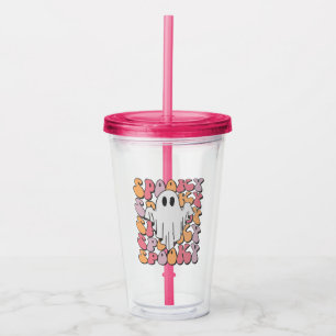 Vaso Acrílico Fantasma retro fantasmal