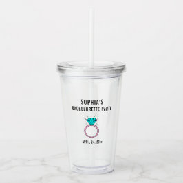 Vaso Acrílico Favor De Boda De La Fiesta De La Bachillerato