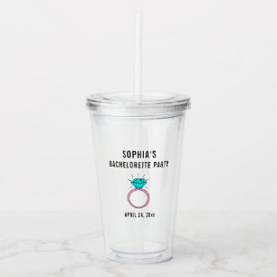 Vaso Acrílico Favor De Boda De La Fiesta De La Bachillerato
