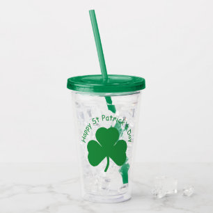 Vaso Acrílico Feliz Día de San Patricio