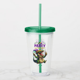 Vaso Acrílico Feliz Mardi Gras
