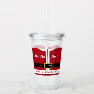 Vaso Acrílico Feliz Navidad - Papá Noel - Regalos Para Todos