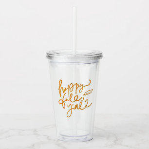 Vaso Acrílico Feliz otoño