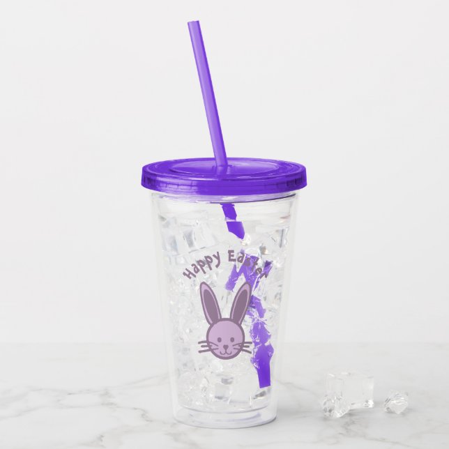 Vaso Acrílico Feliz Pascua (Anverso (hielo))