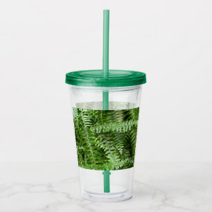 Vaso Acrílico Fern Fronds I Green Nature