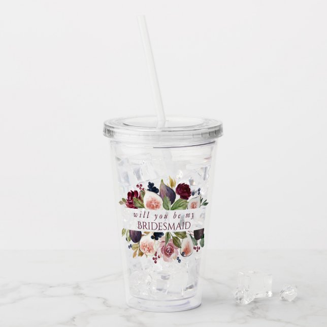 Vaso Acrílico Fibras en Blogueo | Pregunta de Moody Rustic Brida (Anverso (hielo))