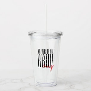 Vaso Acrílico Fiesta de bodas "Padre de la Novia"