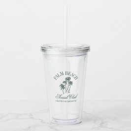 Vaso Acrílico Fiesta de Despedida de Soltera Retro Luxe Social C