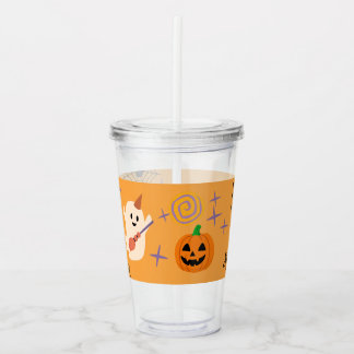 Vaso Acrílico Fiesta de Halloween para la familia de oficina de 