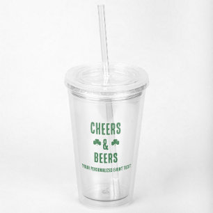 Vaso Acrílico Fiesta de Salud y Cervezas