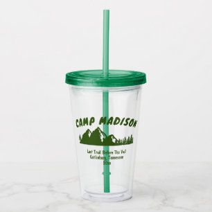 Vaso Acrílico Fiesta de Soltera en el Campamento Montañés Viaje 