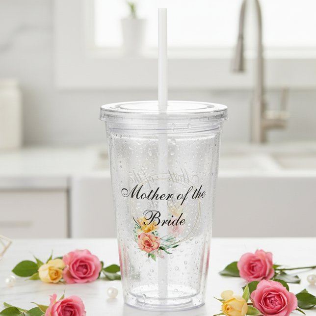 Vaso Acrílico Fiesta nupcial Gift Bachelorette Madre de la Novia (Subido por el creador)