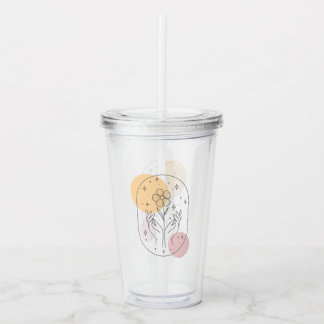 Vaso Acrílico Flor