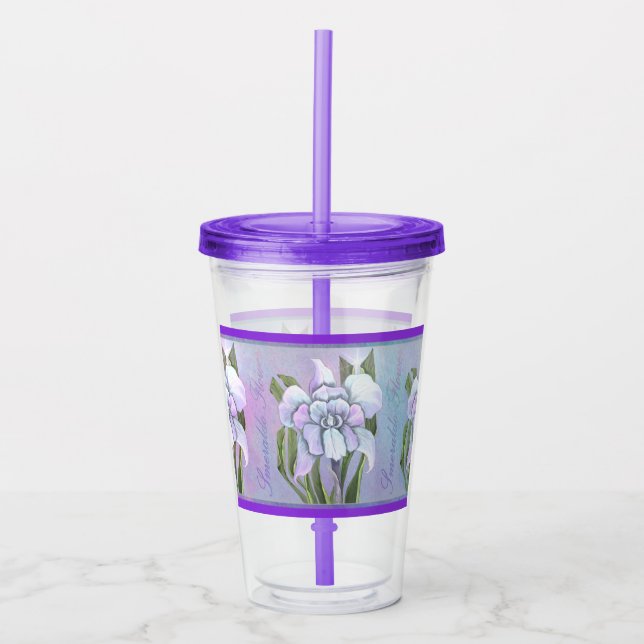 Vaso Acrílico Flor de Smeraldo (Anverso)