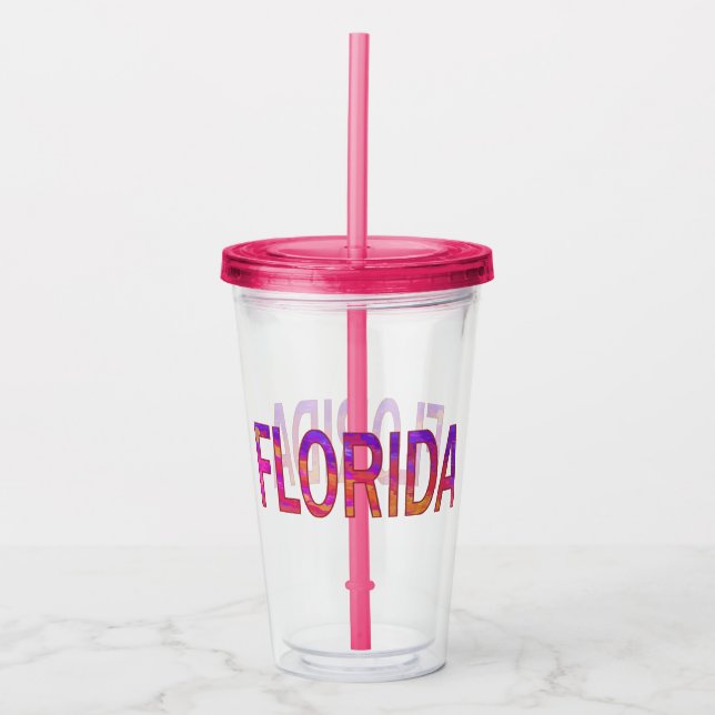 Vaso Acrílico Florida (Anverso)