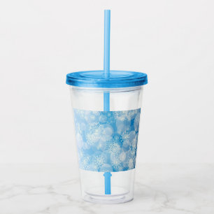Vaso Acrílico Fondo de copo de nieve
