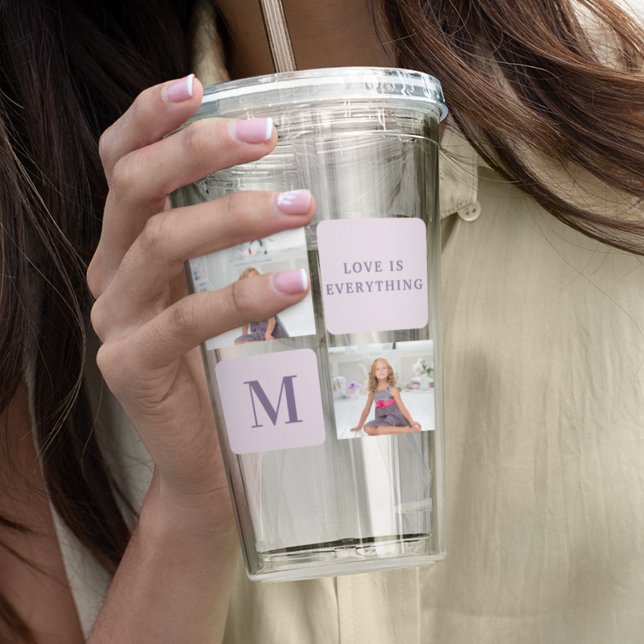 Vaso Acrílico Foto de colección moderna Feliz Día de la Madre Re (Subido por el creador)