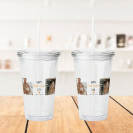 Vaso Acrílico Foto de colección moderna y papá feliz de Acción d